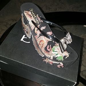 COPY - NEW Bebe wedge sandals